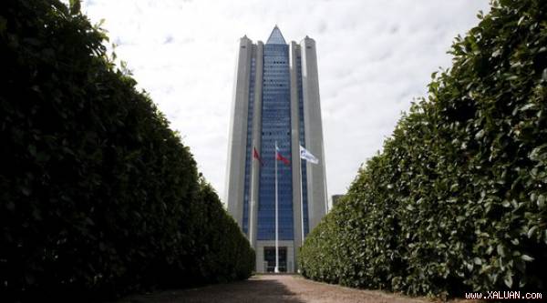 Trụ sở của Gazprom ở Moscow. Ảnh: RT