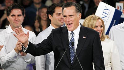 Cựu Thống đốc bang Massachusetts, ông Mitt Romney dẫn đầu cuộc chiến với 32 triệu USD. Ảnh IE.