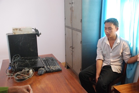 Tình cùng tang vật vụ án tại Công an phường Quảng Phú