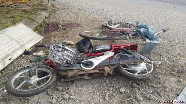 2 chiếc xe đạp trong vụ tai nạn