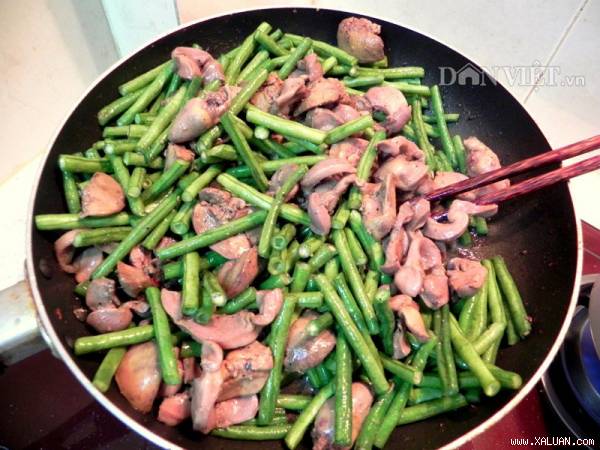 Món đậu đũa xào.