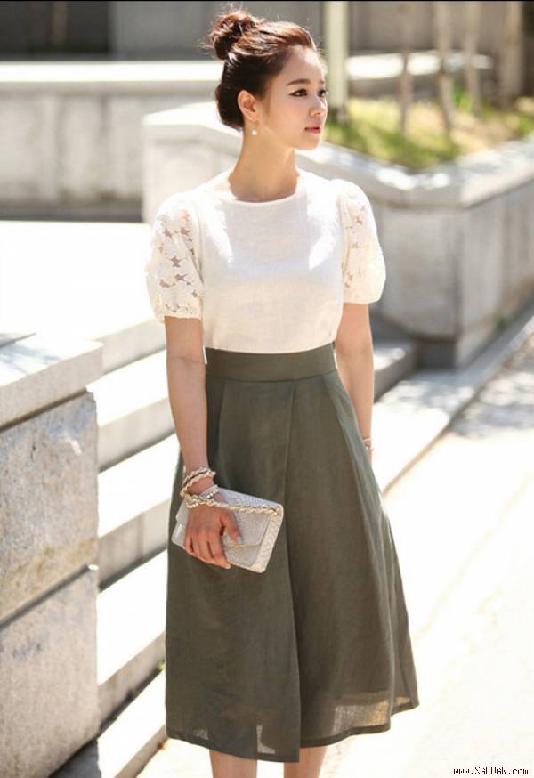 Bí quyết mặc váy đẹp cho cô nàng chân ‘cột đình’