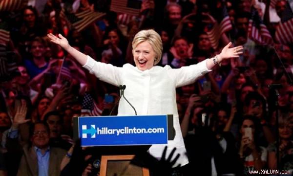 Ứng viên tổng thống Mỹ Hillary Clinton. Ảnh: AP