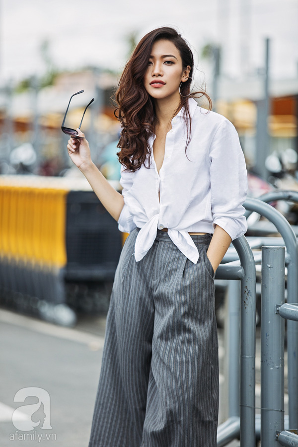 thời trang quần culottes