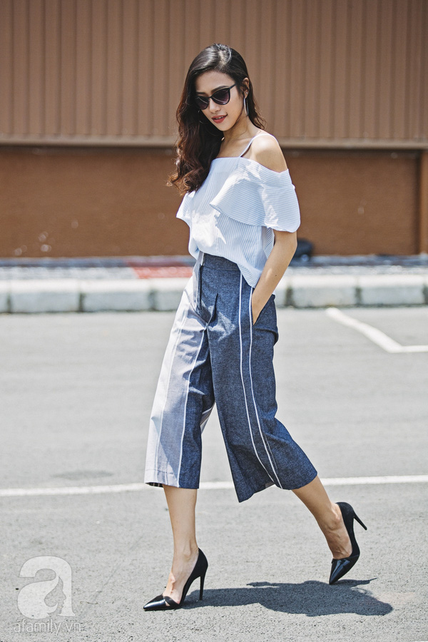 thời trang quần culottes