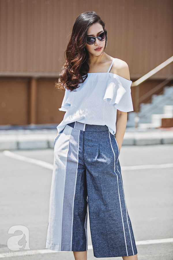 thời trang quần culottes
