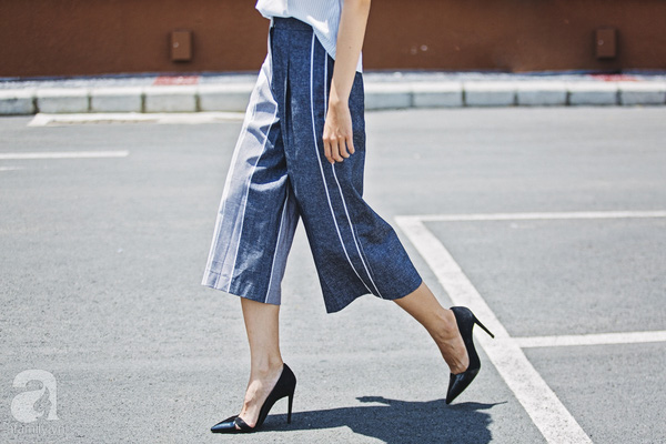 thời trang quần culottes